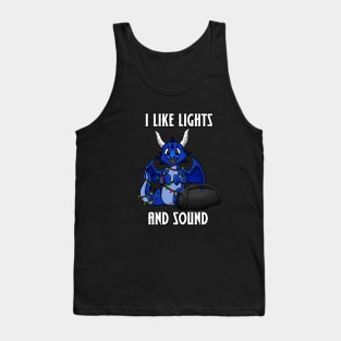 Light and Sound Blue Dragon RGB Lover Tank Top